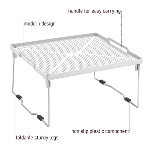 EDNA HOME Cabinet Shelf Organizer, Stacking Cabinet Rack